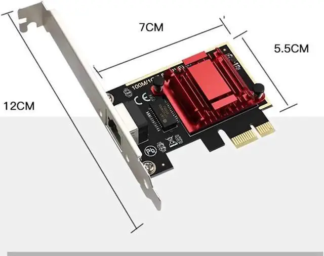 Alt view image 4 of 7 - TXA092 PCIe 2.5Gbps Ethernet Network Card with RTL8125B Chip, 10/100/1000/2500Mbps RJ45 LAN PCI Express Adapter for Desktop PC NAS High Speed Network Expansion