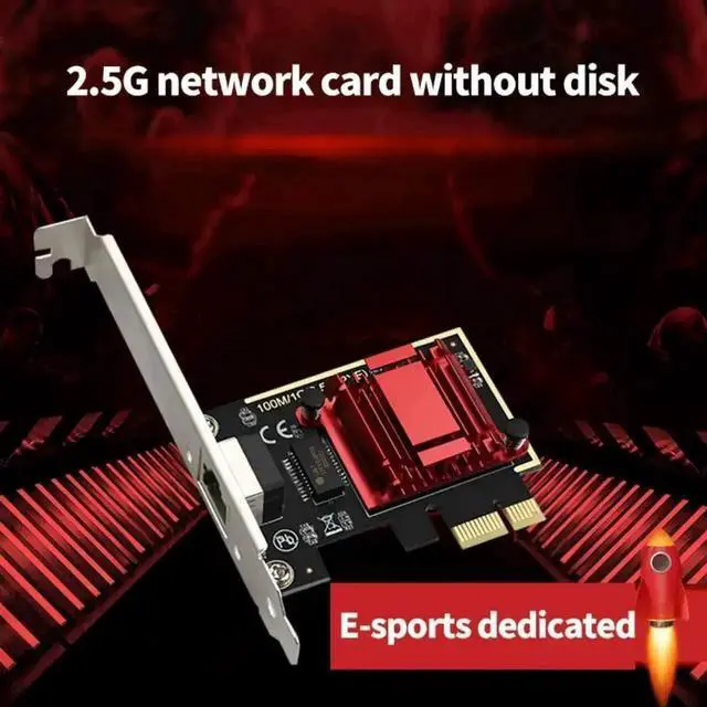 Alt view image 3 of 7 - TXA092 PCIe 2.5Gbps Ethernet Network Card with RTL8125B Chip, 10/100/1000/2500Mbps RJ45 LAN PCI Express Adapter for Desktop PC NAS High Speed Network Expansion