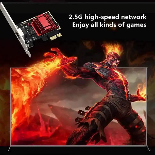 Alt view image 7 of 7 - TXA092 PCIe 2.5Gbps Ethernet Network Card with RTL8125B Chip, 10/100/1000/2500Mbps RJ45 LAN PCI Express Adapter for Desktop PC NAS High Speed Network Expansion