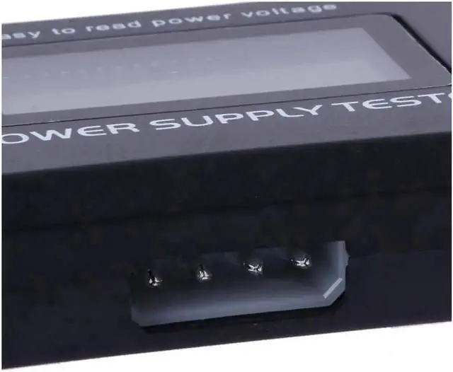 Alt view image 5 of 5 - Digital LCD ATX Power Supply Tester, 20Pin 24Pin PSU Diagnostic Tool with SATA 4Pin HDD Connector Ports, PC Computer Power Source Voltage Detector for Desktop Repair & Maintenance