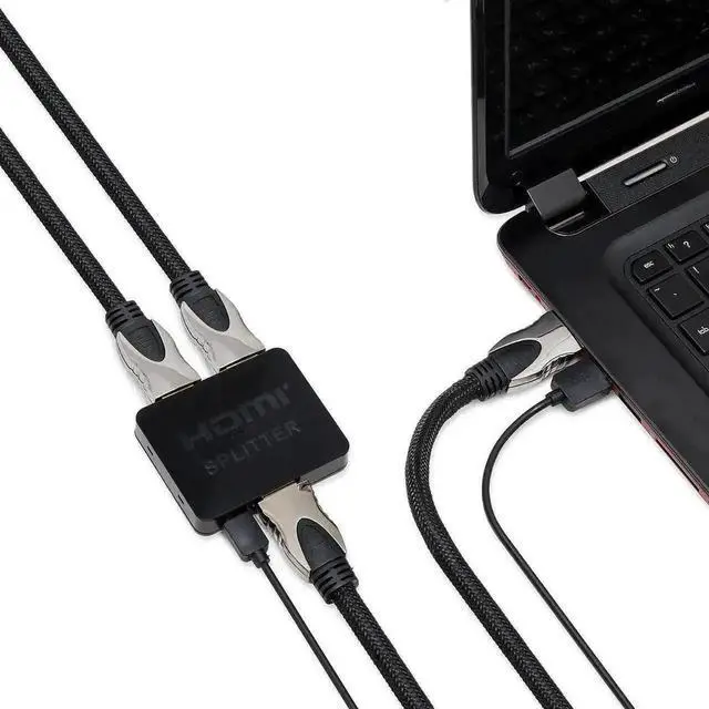 Alt view image 6 of 7 - SY-SPL31059 Mobile Phone to HDTV HDMI Adapter Cable, Portable High Definition Screen Mirroring Display Converter Cord for Smartphone Tablet to Monitor Projector TV, Black
