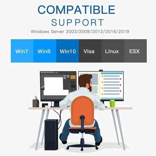 Alt view image 4 of 6 - Intel 82573 Chip Gigabit PCIe Ethernet Network Card, Single RJ45 Port PCIe X1 Gigabit LAN Adapter with Low Profile Bracket, Compatible with Windows, Windows Server & Linux System