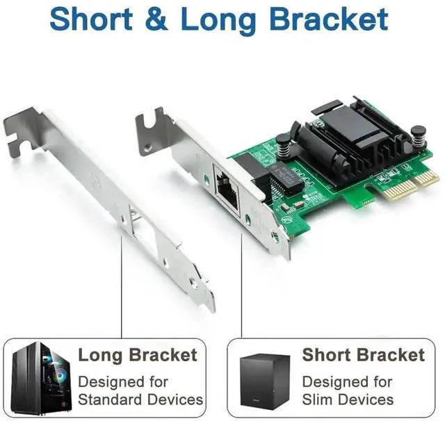 Alt view image 4 of 7 - Intel 82574L Chip Single Port Gigabit PCIe X1 Ethernet Card, Equivalent to Intel EXPI9301CT / EXPI9301CTBLK Network Adapter, RJ45 LAN Card Compatible with Windows, Windows Server and Linux Systems