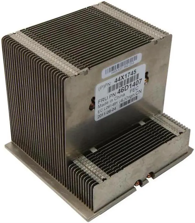 Main image of Server CPU Heatsink FRU 46D1407 PN 44X1745 69Y1323, Passive Aluminum CPU Cooler Replacement for IBM Lenovo System X3400 M2, X3400 M3, X3500 M2, X3500 M3 Tower Servers