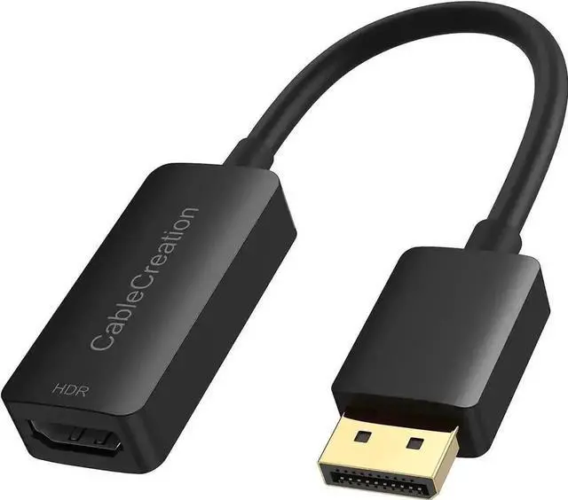 Alt view image 7 of 7 - 10FT HDMI Male to Male Cable Bundle with Active DisplayPort to HDMI Adapter, 4K@60Hz HDR DP to HDMI Converter for Dell HP Lenovo ASUS Samsung LG Laptops GPUs Monitors TVs Projectors