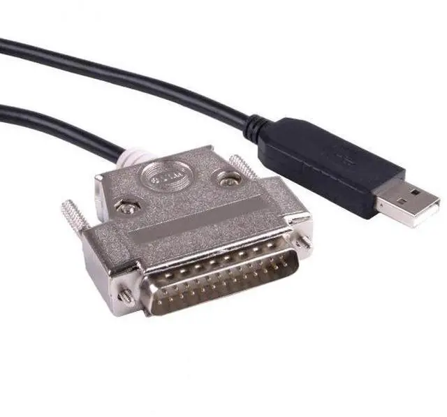 Alt view image 6 of 7 - FTDI Chip USB to RS232 Serial Adapter Cable with DB25 25 Pin Male Connector, Industrial Grade USB Convert to DB25 RS232 Cord for Legacy Devices PLC Equipment Debugging