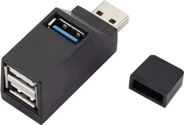 Alt view image 6 of 6 - 5 Pack Mini Whistle Shape USB Hub, Portable 3-Port USB 2.0 High Speed Splitter Extender Adapter, Compact USB Multiport Expander for Desktop Laptop PC Office Travel Accessories