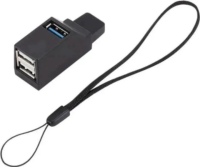 Alt view image 4 of 6 - 5 Pack Mini Whistle Shape USB Hub, Portable 3-Port USB 2.0 High Speed Splitter Extender Adapter, Compact USB Multiport Expander for Desktop Laptop PC Office Travel Accessories