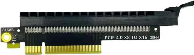 Alt view image 4 of 5 - PCIe 4.0 X8 to X16 Riser Card PCB Adapter Board, GEN4 X4/X8 to X16 PCI-E Converter for GPU Graphics Card, Network Card, Video Capture Card and Standard PCIE Expansion Cards