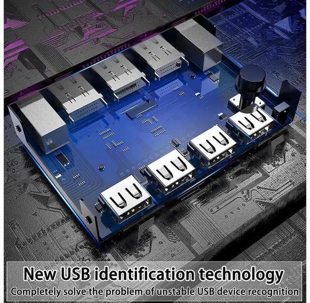 Alt view image 3 of 7 - 2 in 1 Out DP KVM Switch with 2-Port USB 2.0 Hub, 2 Port DisplayPort KVM Switcher Supports 4K@60Hz 3840*2160 Resolution to Share One Monitor Keyboard and Mouse for Two Computers Laptops Servers