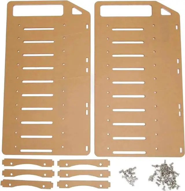 Main image of 10 Layers Transparent Acrylic 3.5 Inch Hard Drive Cage DIY Assembly HDD Mounting Bracket Storage Tray Frame for 3.5in Mechanical Hard Disk Installation