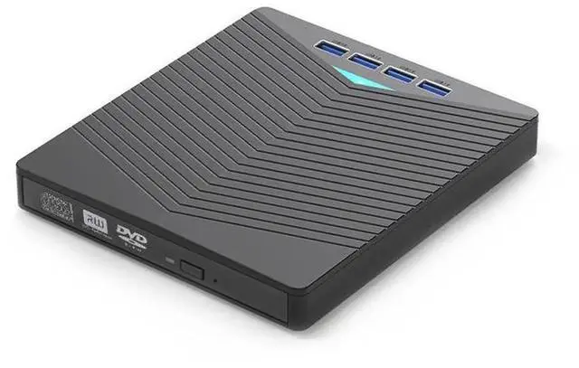 Main image of Portable Multifunctional USB 3.0 External DVD Drive CD DVD Rewriter Burner with USB3.0 Type-C Dual Interface & SD TF Card Reader Slots, Plug and Play Optical Drive for Laptops and Desktop Computers