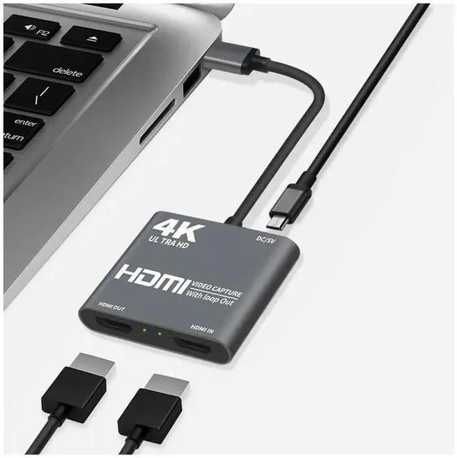 Alt view image 4 of 5 - eokCXOY USB 3.0 Game Video Capture Card with Loop Out, 4K Input 1080P 60fps Recording Audio Grabber Adapter for DSLR, Camcorder, Game Console Live Streaming and Video Recording