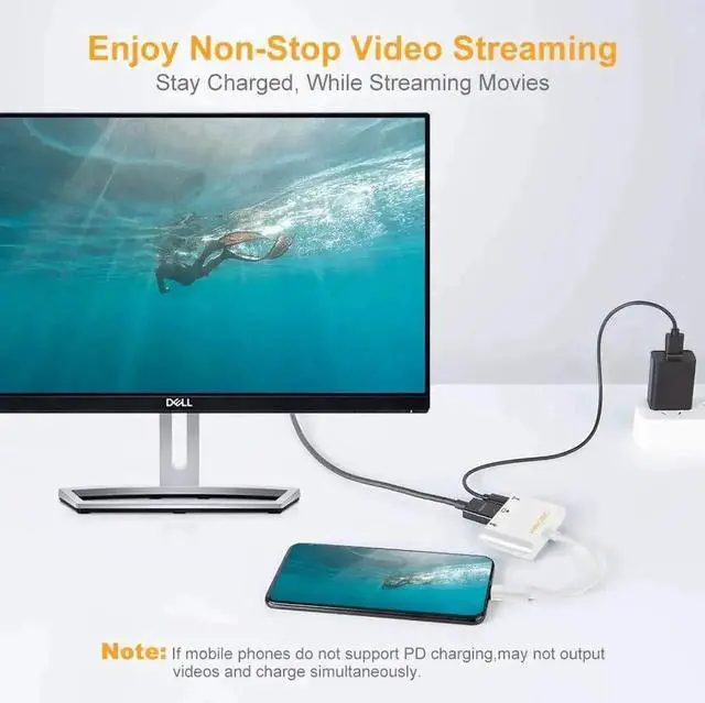 Alt view image 4 of 7 - CableCreation 3 in 1 USB C Multiport Hub Thunderbolt 3 Compatible, Type C Adapter with 4K HDMI Output, USB 3.0 Data Port & 60W PD Pass-Through Charging for MacBook Pro, Dell XPS 13/15, Samsung Galaxy