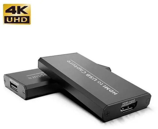 Main image of 4K HDMI USB 2.0 Video Capture Card with Loop Audio Function, USB HDMI Video Grabber Recorder Adapter for DSLR, Camcorder, PC, OBS Recording, YouTube Live Streaming and Broadcast
