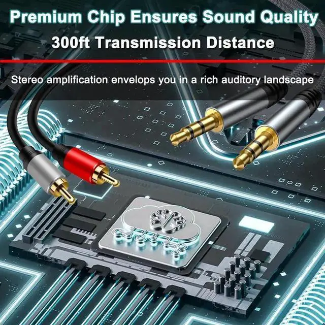 Alt view image 2 of 6 - 4 in 1 Out Bi-Directional Analog Stereo Audio Switcher, 3.5mm AUX & RCA L/R A/B Audio Selector Box, Supports Bidirectional Signal Switch for Speakers Amplifiers MP3 Phone Laptop TV Sound System