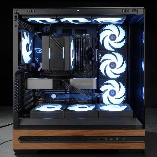 Alt view image 4 of 7 - ID-COOLING AS-120-ARGB-KR 120mm ARGB Reverse Blade Case Fan 120×120×25mm Reverse Airflow 28.3dB(A) Ultra Quiet PWM Fan Compatible with ASUS MSI Gigabyte ASRock for PC Case & Water Cooler Radiator