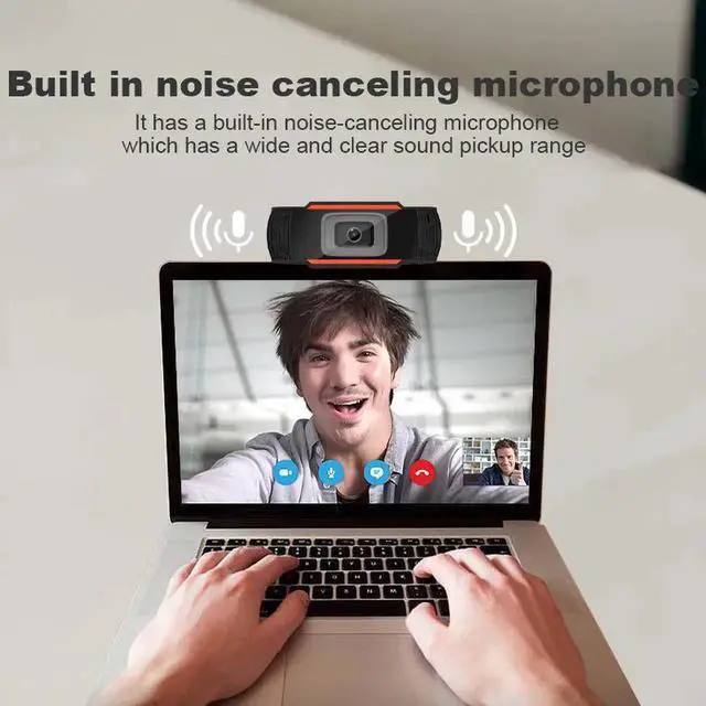 Alt view image 4 of 5 - 4K Ultra HD USB Web Camera with 120° Wide Angle Lens, Built-in Noise Reduction Microphone, Plug and Play USB Webcam for Desktop Laptop Online Classes Video Conferencing Live Streaming Recording