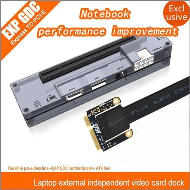 Main image of V8.0 EXP GDC Mini PCIE External Graphics Card Dock, PCIe X16 eGPU Adapter for Notebook, External Independent Video Card Expansion Dock for Laptop Gaming & GPU Performance Upgrade