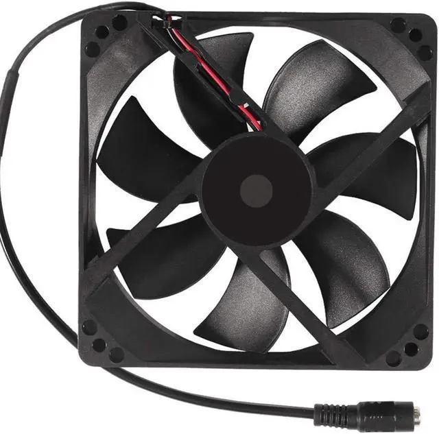 Alt view image 4 of 6 - 120mm x 25mm 110V 220V AC Powered Cooling Fan with Speed Controller 3V to 12V, 1225 AC 115V 120V 220V 240V for Cooling Ventilation Exhaust Projects, Receiver DVR Playstation Xbox Component Cooling