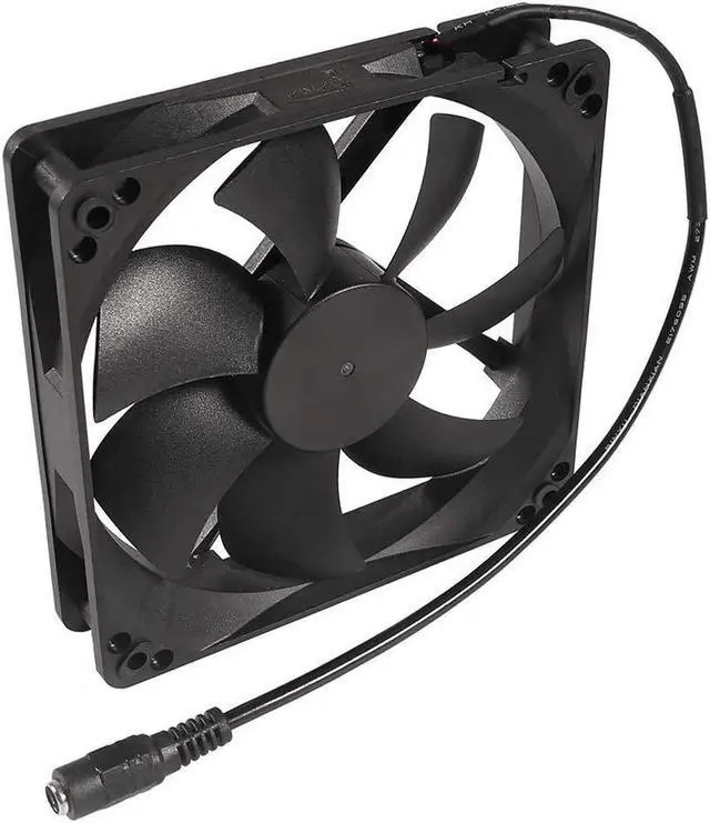 Alt view image 6 of 6 - 120mm x 25mm 110V 220V AC Powered Cooling Fan with Speed Controller 3V to 12V, 1225 AC 115V 120V 220V 240V for Cooling Ventilation Exhaust Projects, Receiver DVR Playstation Xbox Component Cooling