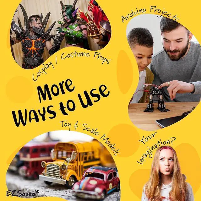 Alt view image 5 of 5 - Multiplay Push Button Recordable Sound Chip | Plays Multiple Recordings | Recordable Sound Module | Push Button Control | Card Sound Recorder | Card Voice Recorder | Custom Button Record