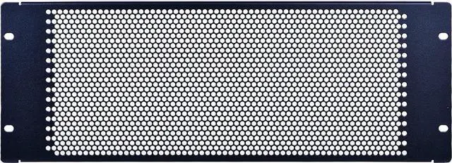 Alt view image 4 of 7 - 4U Blank Rack Mount Panel Spacer with Venting for 19in Server Rack Enclosure or Network Cabinet 2 Pack, Black