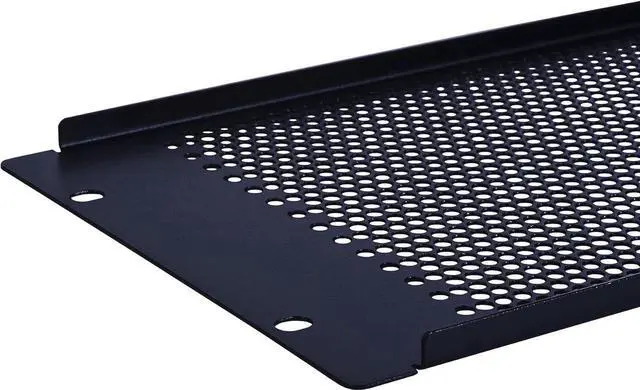 Alt view image 5 of 7 - 4U Blank Rack Mount Panel Spacer with Venting for 19in Server Rack Enclosure or Network Cabinet 2 Pack, Black
