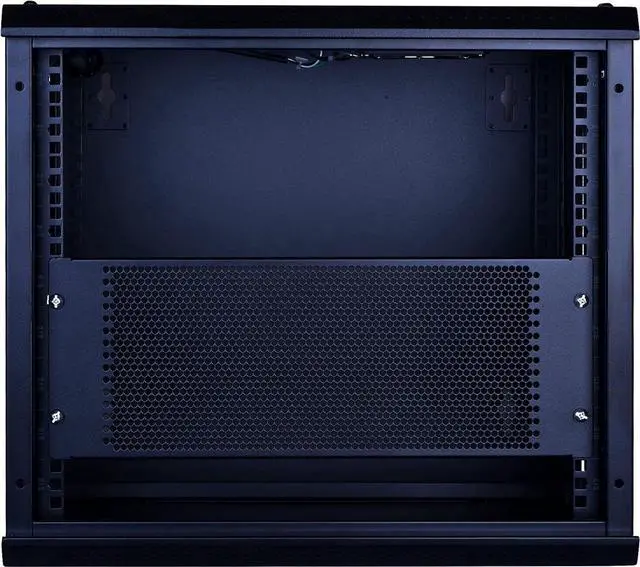 Alt view image 6 of 7 - 4U Blank Rack Mount Panel Spacer with Venting for 19in Server Rack Enclosure or Network Cabinet 2 Pack, Black