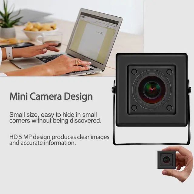 Alt view image 5 of 7 - 5MP Mini Fisheye POE IP Camera,1.7mm Lens 180° Wide Viewing Angle P2P Remote View CCTV Video IP POE Camera,Small Indoor Fisheye Security Camera H.265 Motion Detection (I706-3-P-HS)