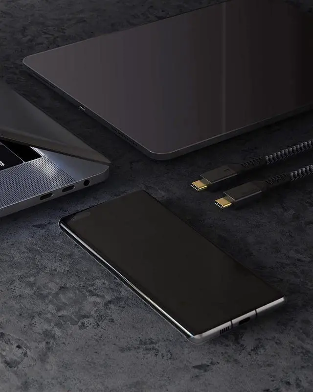 Alt view image 7 of 7 - [4Ft] Thunderbolt 4 Cable with 40Gbps Data Sync/ 100W Charging and 8K/5K@60Hz for Thunderbolt 4/3 Monitor, Docking Stations and More