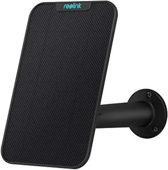 Main image of REOLINK Solar Panel Power Supply Designed for Wireless Outdoor Security Camera Rechargeable Battery Powered Reolink Go Plus/Argus Eco/Argus 2E/Argus 3 Pro/Argus PT, Non-Stop Charging (Black)