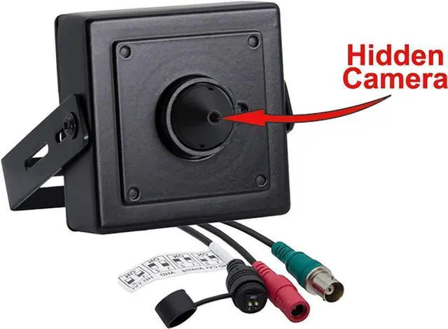 Alt view image 7 of 7 - Evertech 1080p HD 4in1 AHD TVI CVI, Analog Indoor Mini Hidden Camera with Wide Angle Pinhole Lens