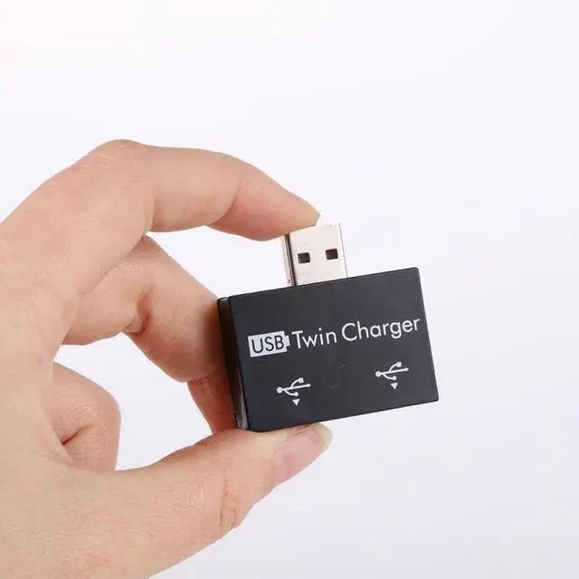Alt view image 2 of 6 - Mini USB Hub 2 Ports USB 2.0 Splitter Charger Adapter Converter Kit for Mobile Phone PC Computer Tablet Mouse Keyboard
