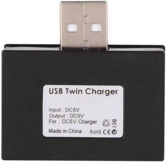 Alt view image 4 of 6 - Mini USB Hub 2 Ports USB 2.0 Splitter Charger Adapter Converter Kit for Mobile Phone PC Computer Tablet Mouse Keyboard