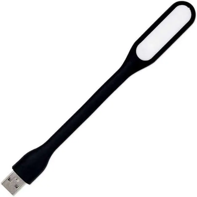 Main image of USB Lamp LED Mini Light Laptop Computer Notebook Reading Lamp Silicone Gooseneck Black