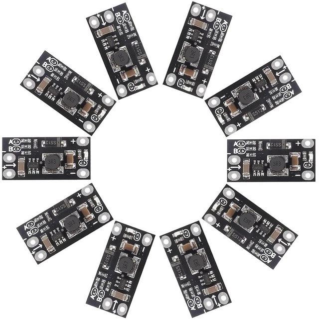 Alt view image 3 of 6 - anicorn 10PCS 1.5A Multi-Function Mini Boost Module Step Up Board 3.7V to 5V 8V 9V 12V Step Up Board with LED Indicato for DIY Electronic Voltage Moduler