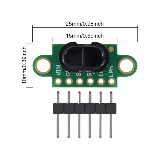 Alt view image 3 of 6 - anicorn 1PCS VL53L5X V2 TOF Wide Field Time of Flight Multi Area Laser Ranging Sensor Module VL53L5CX with Cove for Arduino Sensors
