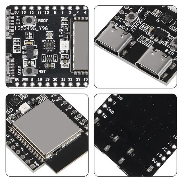 Alt view image 3 of 5 - anicorn 2PCS ESP32-C6 ESP32 ESP32c6 WiFi+Bluetooth Internet of Things Dual Type-C Development Board ESP32 Core Board ESP32-C6-DevKit C