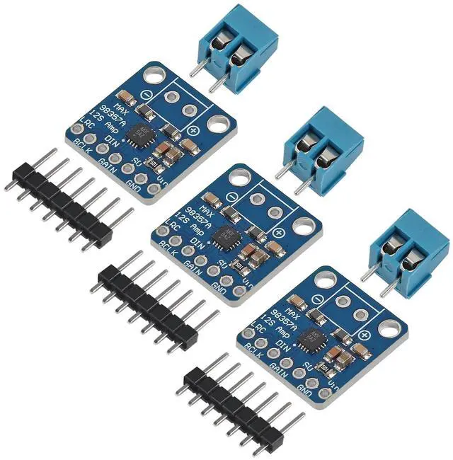Main image of anicorn 3PCS MAX98357 MAX98357A I2S 3W Class D Amplifier Breakout Interface I2S DAC Decoder for Audio Raspberry Pi Esp32 Arduino Projects