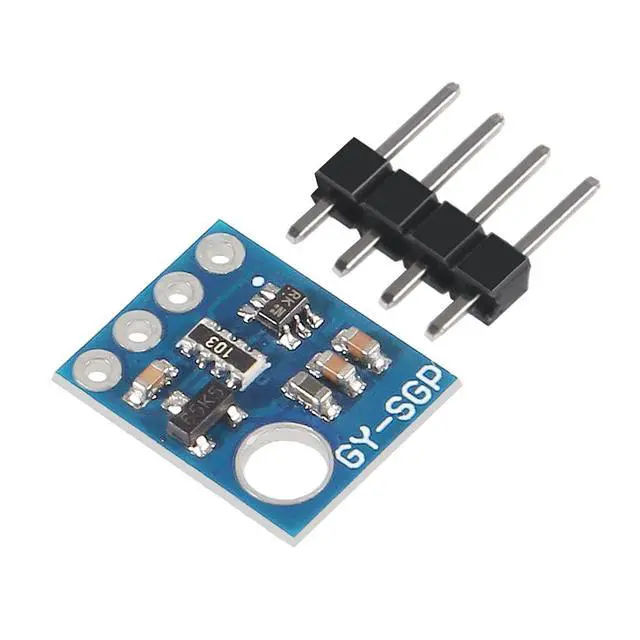 Alt view image 3 of 6 - 2PCS SGP30 Air Measurement Gas Sensor TVOC/eCO2 Air Quality Carbon Dioxide Detector to Replace CCS811 Carbon Dioxide CO2 VOCs Air Quality Gas Sensor Module for Arduino 2PCS