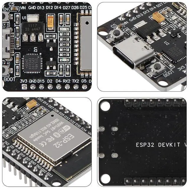Alt view image 3 of 7 - anicorn 4PCS USB-C ESP32 ESP-32 Development Board, CP2012 30Pin WiFi+Bluetooth Dual Core Type-C Interface 2.4GHz Dual Mode WiFi+Bluetooth Dual Core Microcontroller Support STA/AP/STA+AP - OEM