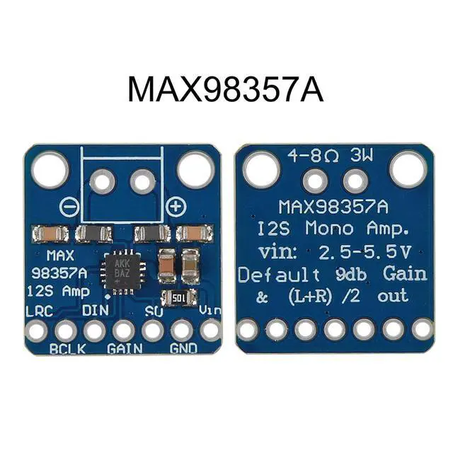 Alt view image 7 of 7 - anicorn 3PCS MAX98357 MAX98357A I2S 3W Class D Amplifier Breakout Interface I2S DAC Decoder for Audio Raspberry Pi Esp32 Arduino Projects