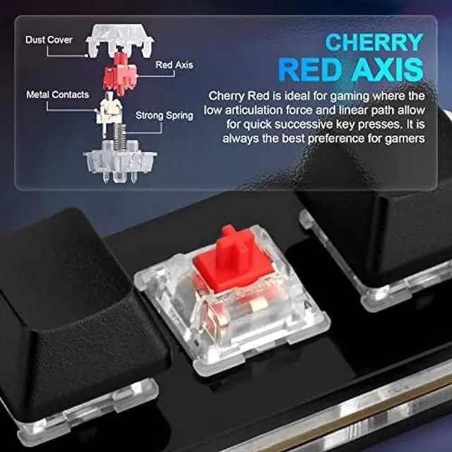 Alt view image 4 of 4 - Ecarke Upgrade Black 5 Keys Mini Macro Mechanical Keyboard Gaming Keypad Hot Swap Game Keyboards USB Data Cable for Windows Mac OSU HID Standard Keyboard Cherry Shaft & RGB LED