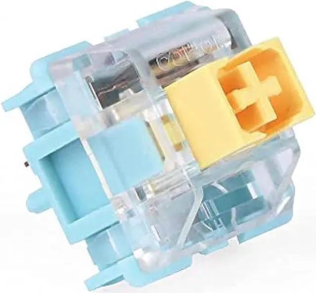 Alt view image 3 of 4 - EPOMAKER Sea Salt Silent Mechanical Keyboard Switches Set, Pre-Lubed Linear Switch with LED Slot, 35 Pieces for Customizing Keyboards