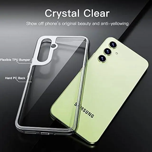Alt view image 2 of 4 - JETech Case for Samsung Galaxy A54 5G 6.4-Inch, Non-Yellowing Shockproof Bumper Protective Phone Cover, Anti-Scratch Hard PC Back (Clear)