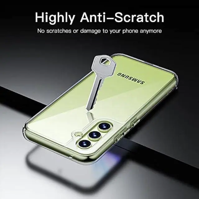 Alt view image 4 of 4 - JETech Case for Samsung Galaxy A54 5G 6.4-Inch, Non-Yellowing Shockproof Bumper Protective Phone Cover, Anti-Scratch Hard PC Back (Clear)
