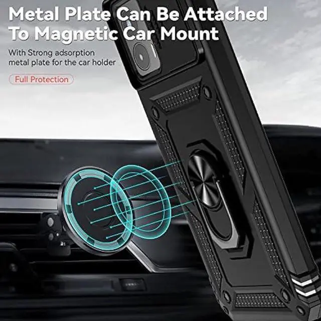 Main image of SunStory for Motorola Moto G 5G 2023 Case with HD Screen Protector & Slide Camera Cover & Kickstand, [Military-Grade] Phone Case for Moto G 5G 2023 (Black)