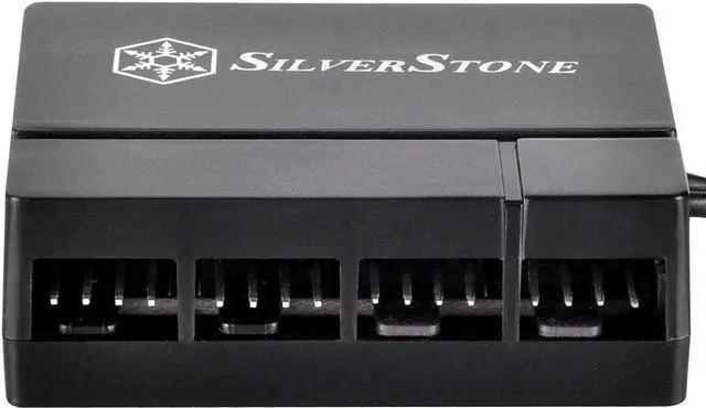 Alt view image 4 of 4 - SilverStone Technology Silverstone 8-Port PWM Fan Hub/Splitter for 4-Pin & 3-Pin Fans* in Black SST-CPF04-USA (Newest Version)