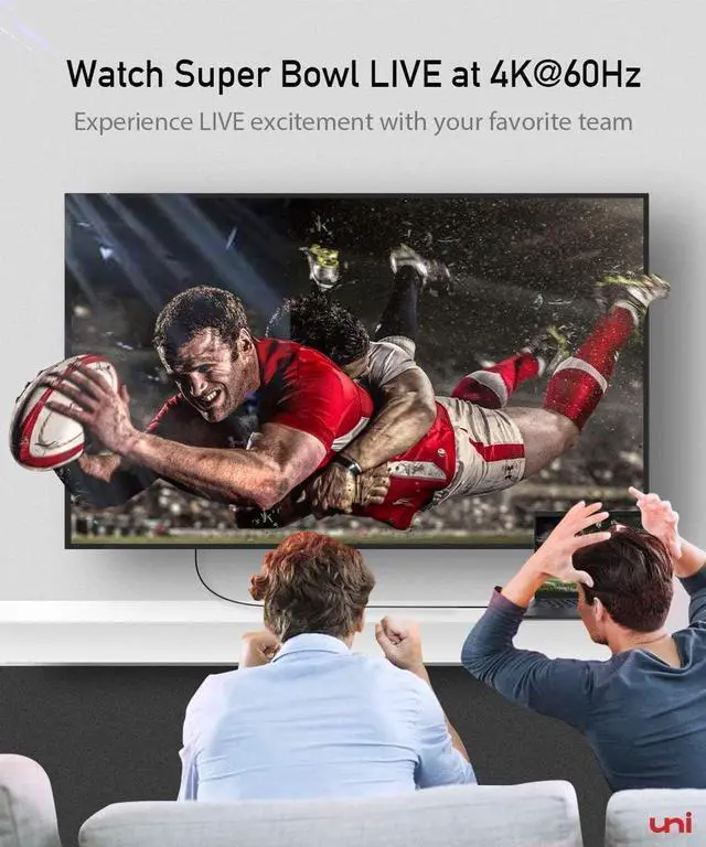 Alt view image 2 of 7 - uni USB C to HDMI Cable for Home Office 3ft 4K@60Hz, USB Type-C to HDMI Braided Cable (Thunderbolt 3/4 Compatible) with MacBook Pro/Air 2023, iPhone 15 Pro/Max, Samsung S23, Chromebook and More